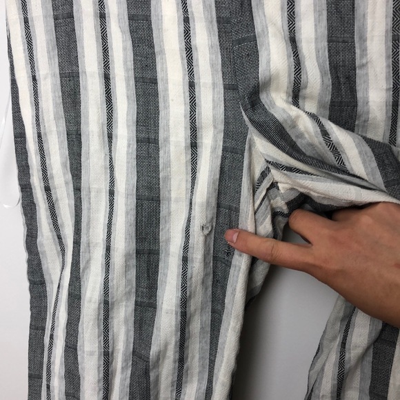 Urban Romantics Striped Sleeveless Jumpsuit Open Back Size S - Picture 7 of 8